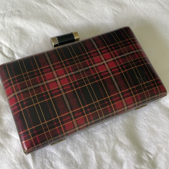Patricia Nash Plaid Tartan Clutch with chain NWT - Picture 2 of 13